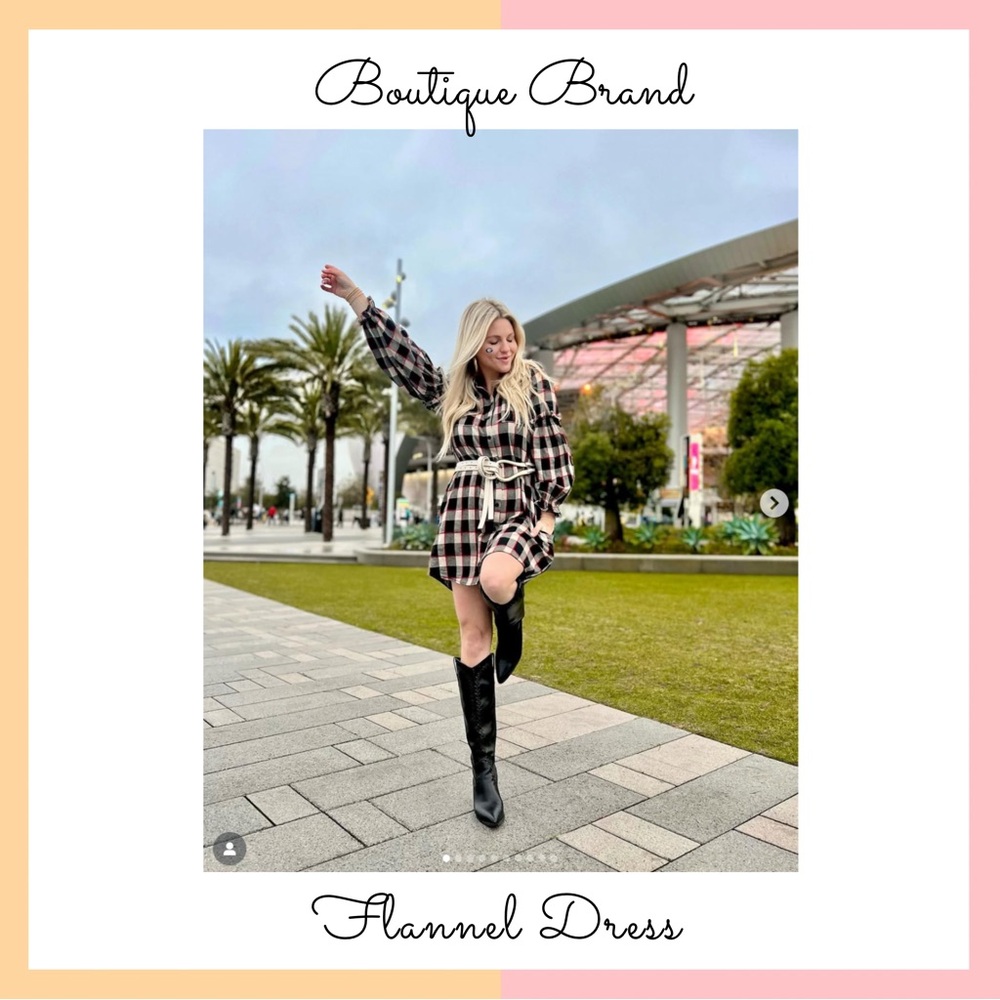 Plaid Flannel Dress
